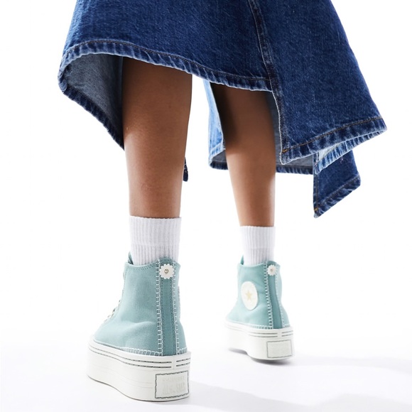 Converse Chuck Taylor All Star Modern Lift sneakers with crafted stitching - Picture 9 of 11